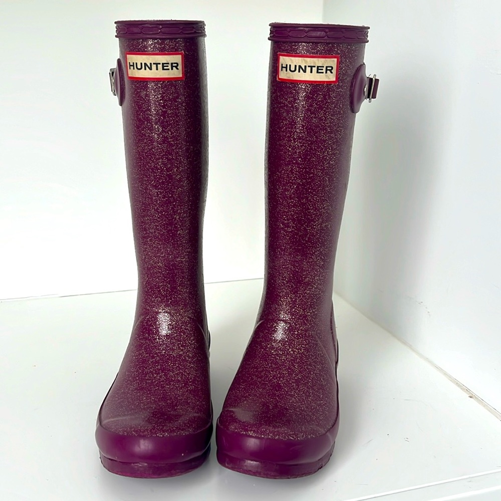 Hunter - Big kids original glitter boot